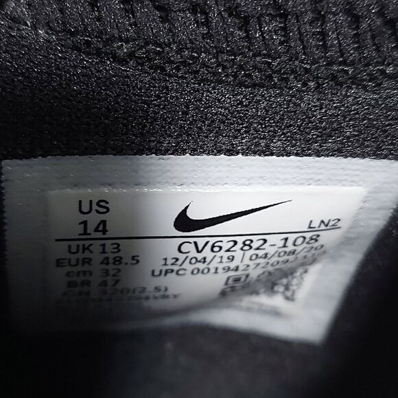 Nike Vapor Edge Elite 360 Flyknit Football Cleats White CV6282-108 Men's Size 14 - Picture 7 of 7